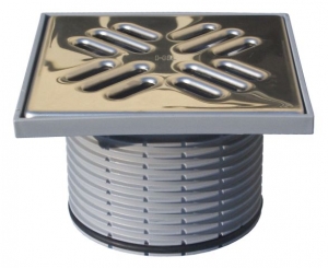 RAMA NASADOWA 147X147 DN110 Z RUSZTEM ZE STALI SYFONEM PRIMUS (stary kod: 39Pr)