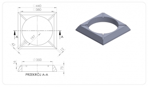 ADAPTER DO TELESKOPOWYCH WŁAZÓW I WPUSTÓW DN315   TXP/315/PO