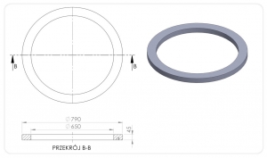 ADAPTER POD WŁAZ SAMOPOZIOMUJĄCY   TXS/650/45