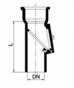 OSADNIK DESZCZOWY Z USZCZELKĄ DN 100 RSP