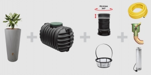 ZESTAW ZBIORNIK OGRÓD KOMFORT 3000 L GARANTIA GRAF