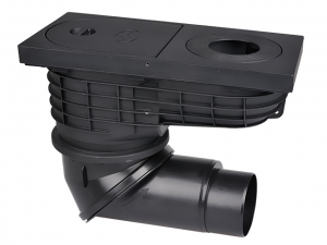 WPUST RYNNOWY DN110/125 Z PRZEGUBOWĄ REGULACJĄ KĄTA ODPŁ.360ST.