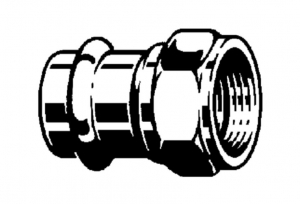VIEGA PROFIPRESS GAZ DWUZŁĄCZKA Z SC (BRĄZ)   15 x 1/2 GW