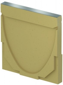 ACO DRAIN Multiline V 150 Ścianka czołowa pełna Typ 0. - 20. Krawędzie ze stali ocynkowanej