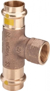 VIEGA PROFIPRESS GAZ TRÓJNIK Z SC (BRĄZ)   35 x 1 x 35 GW