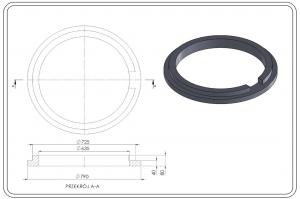 ADAPTER POD WŁAZ SAMOPOZIOMUJĄCY   TXS/635/80N