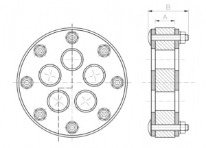 USZCZELNIENIE GPW DZ 120 Z 5 OTWORAMI