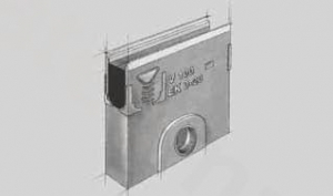 ACO DRAIN Multiline V 100 Skrzynka odpływowa V 100 O 110 Krawędzie ze stali ocynkowanej