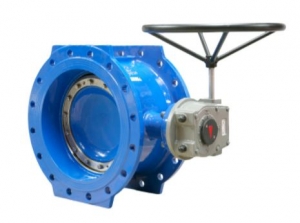 PRZEPUSTNICA MIMOŚRODOWA 4493 DN400 EPDM PN16 Z NAPĘDEM PRZEKŁADNIOWYM