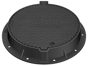 WŁAZ ŻELIWNY NIEWENTYLOWANY 1,5 T BEZ ZAMKA   600 / 80   WAVIN (3022219)