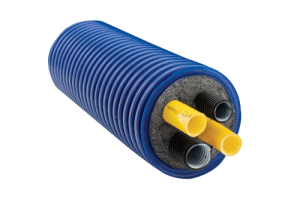 RURA PREIZOLOWANA QUADRO   125 / 2 x 25 GRZEWCZA ŻÓŁTA PN6/16 + 1 x 32 + 1 x 25 CHŁODNICZA CZARNA PN16   (MQ12525C3225EWI) MICROFLEX