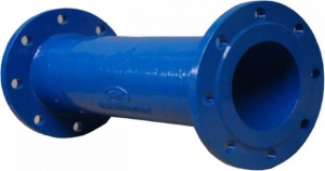 KRÓCIEC DWUKOŁNIERZOWY FF 9216 DN50 x 100 GJS-500-7