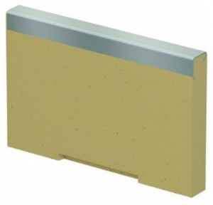 ACO DRAIN Multiline V 200 Ścianka 12 cm  Krawędzie ze stali ocynkowanej
