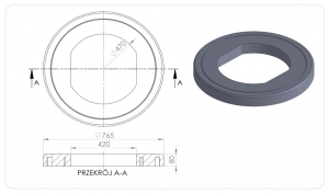 ADAPTER POD WPUST TX/765/420/470/BK
