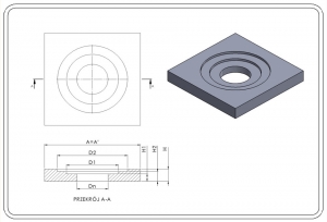 ADAPTER POD SKRZYNKĘ ULICZNĄ   TXP/370/75