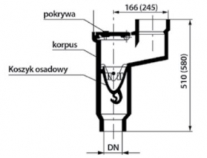 SYFON GEIGERA Z USZCZELKĄ DN 100 RSP
