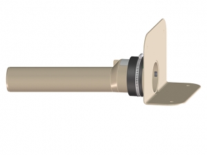 Wpust attykowy z kołnierzem PP i rurą wylotową DN75