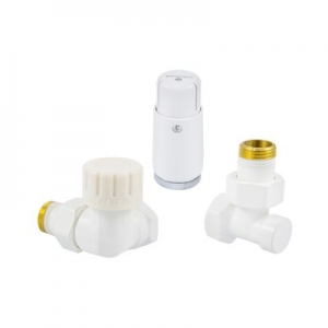 ZESTAW TERMOST. GZ1/2 X GW1/2, BIAŁY, OSIOWO-LEWY, GŁOWICA MINI M30X1,5 SCHLOSSER (602200067)