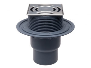 WPUST BALKONOWO-TARASOWY DN75/110 PION. Z SUCHĄ KLAPKĄ ANTYZAPACHOWĄ