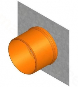 ŚCIANKA FASERFIX KS150 TYP 010 Z KRÓĆCEM DN160