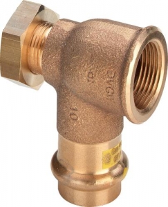 VIEGA PROFIPRESS GAZ KOLANO Z SC (BRĄZ)   22 x 1 GW