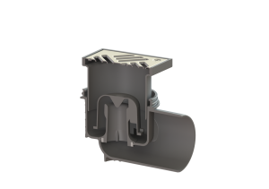 WPUST PRACTICUS DN 100 BOCZNY, KRATKA NIERDZEWNA 138X138