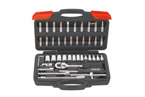 ZESTAW SEGO 46 SZT. KLUCZY NASADOWYCH 1/4