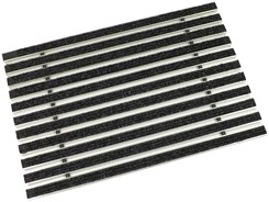 ACO Vario mata wycieraczki z aluminium, wypełnienie z rypsu, kolor czarny