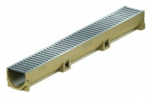 ACO SELF Euroline Kanał odwodnieniowy w kształcie V  0,5 m ruszt ze stali ocynk. 38702