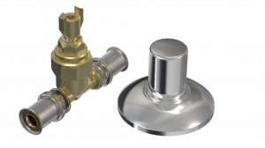 ZAWÓR PODTYNK 20 Z ROZETĄ WAVIN TIGRIS (MOSIĄDZ) M5