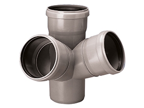 CZWÓRNIK KĄTOWY KAN. WEWN. 110 x 110 x 110 / 67 WAVIN