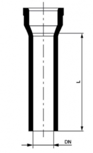 RURA KIEL. Z USZCZELKĄ DN 100 L 1000 RSP