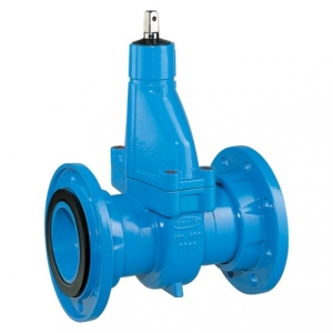 ZASUWA NOŻ.KOŁ.DŁ.DO ŚCIEK. 100 PN10 F5   (4805) HAWLE