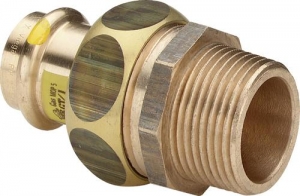 VIEGA PROFIPRESS GAZ DWUZŁĄCZKA Z SC (BRĄZ)   28 x 3/4 GZ