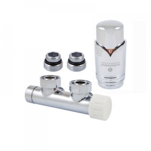 ZESTAW DUO-PLEX 3/4XM22X1.5 PRAWY GŁ. BRILLANT, NYPLE (GŁOWICA NA ZASILANIU) - CHROM SCHLOSSER (612100005)