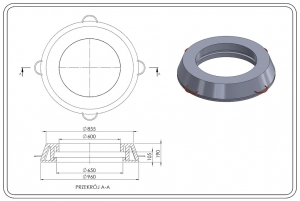 STOŻEK ODCIĄŻAJĄCY   T3/600/BR